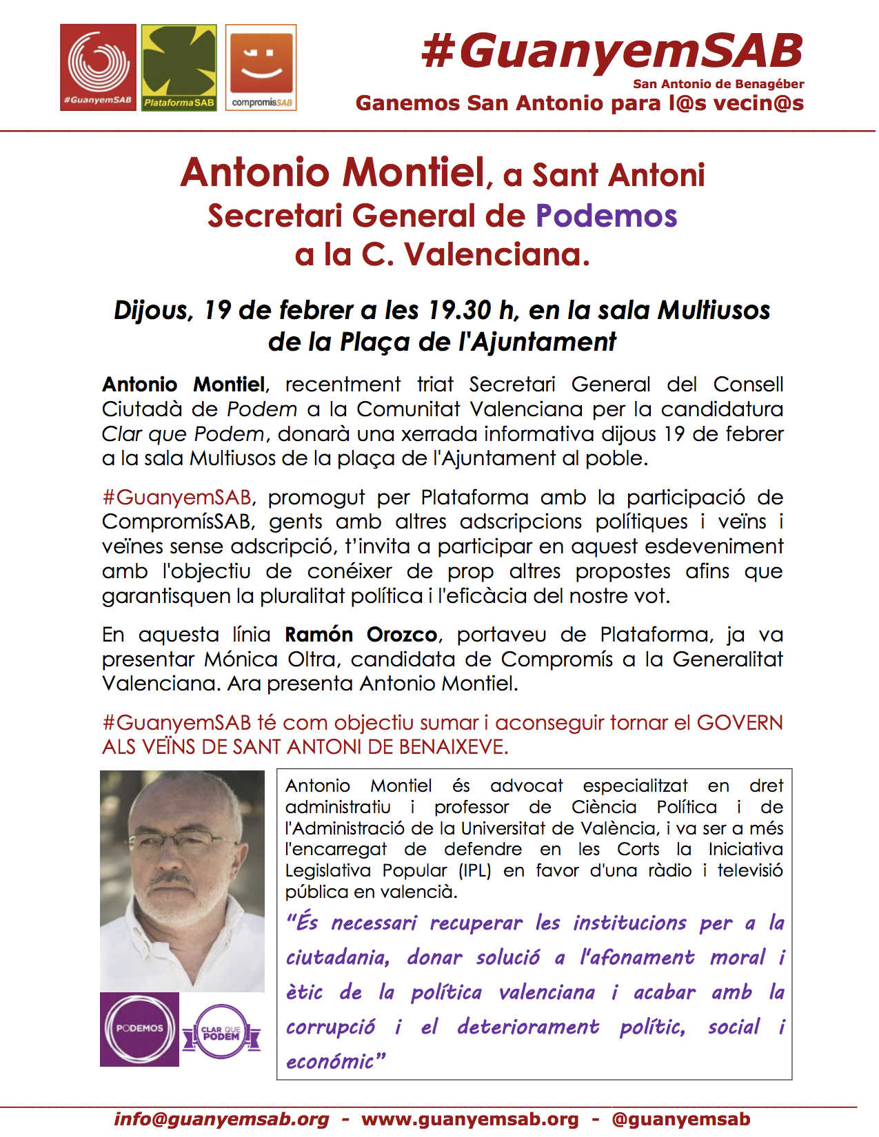Acto de Antonio Montiel 19 febrero 2015  VALENCIANO V3 COLOR