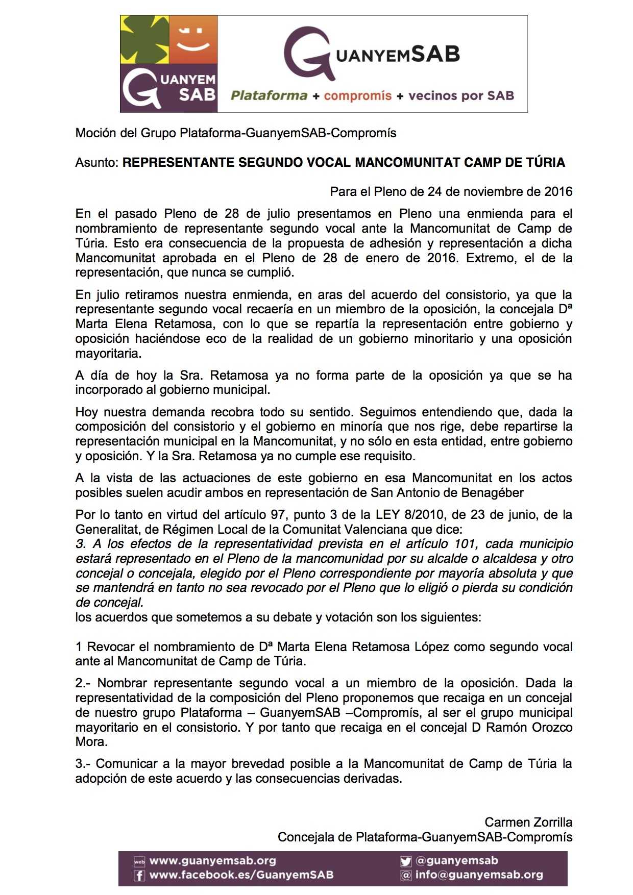 06-mocion-propuesta-representante-suplente-mancomunitat-camp-turia-nov-2016